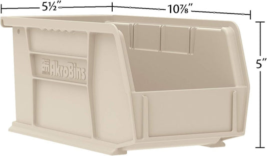 Akro-Mils 30230 AkroBins Plastic Storage Bins, 11"x5"x5", Blue, 12-Pack