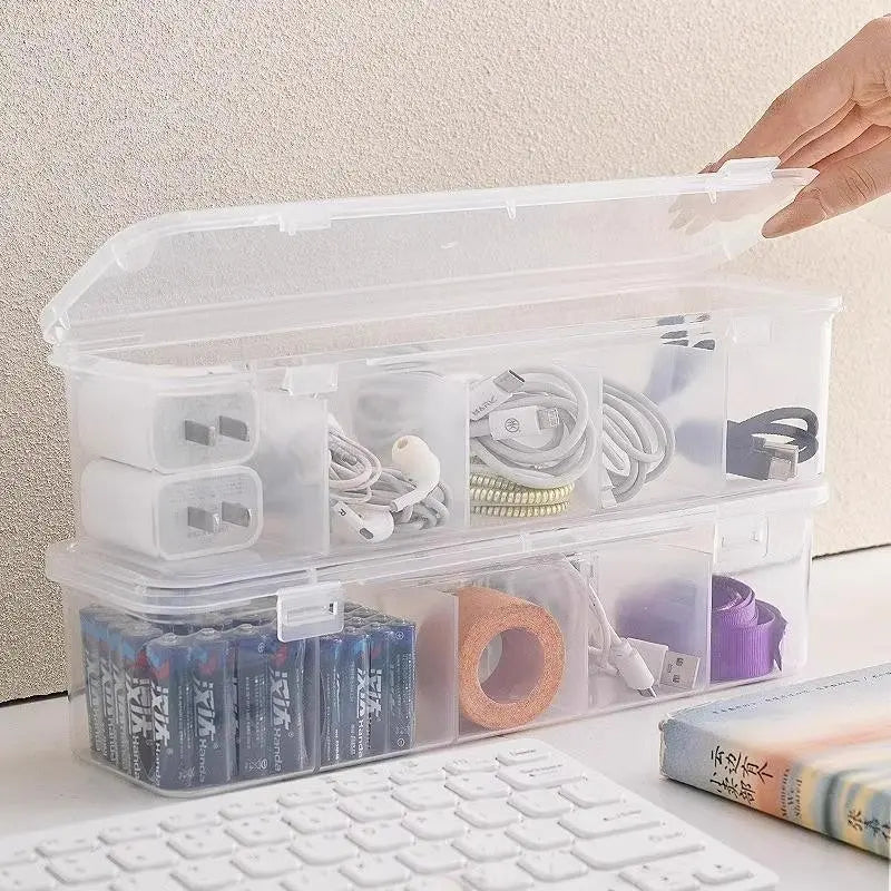 Data cable Storage box Power supply Charging cable Mobile phone charger Household finishing artifact Desktop cable box Winding device Plastic Organizer Bins