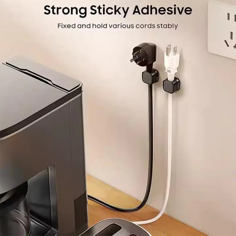 6-Pack Magnetic Cord Holder - Premium Adhesive Desk Organizers, Office Accessories for Desktop Cable Management, Charging and Storage Cable & Wire Holder for Desk, Car