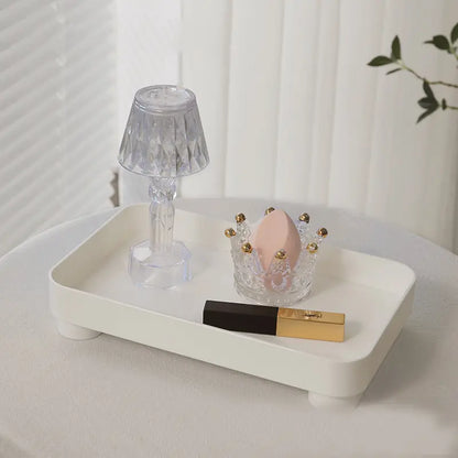 Wooden Desktop Storage Tray Perfume Aromatherapy Dressing Table Cosmetics Storage Box Multi-Function Porch Clutter Key Storage Desktop Storage Organizer