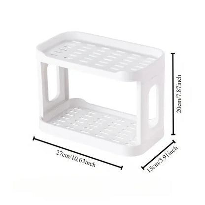 Desktop Storage Rack, 1 Count Multi Layer Makeup Skincare Storage Holder, Desktop Organizer for Bathroom, Bedroom, Living Room, Home Organizer, Desk Organizer Tidy, Desk Top Organizing, Desk Accessory