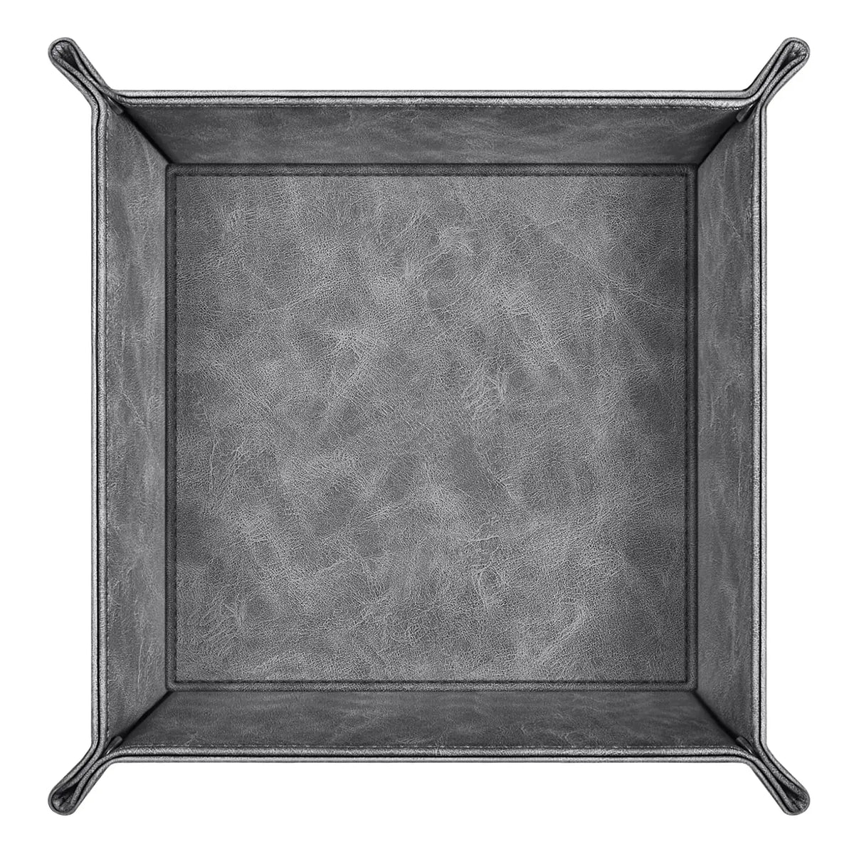 PU Leather Valet Tray Desk Organizer - Durable Multi-Use Catchall for Office Accessories, Dresser Gifting, Nightstand & Living Room, Bathroom Table Organizers for Weddings, Vanity Storage