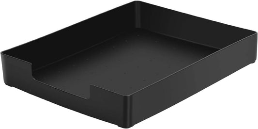 Letter-Size Tray, Desk Drawer Organizer for A4 Paper, Black