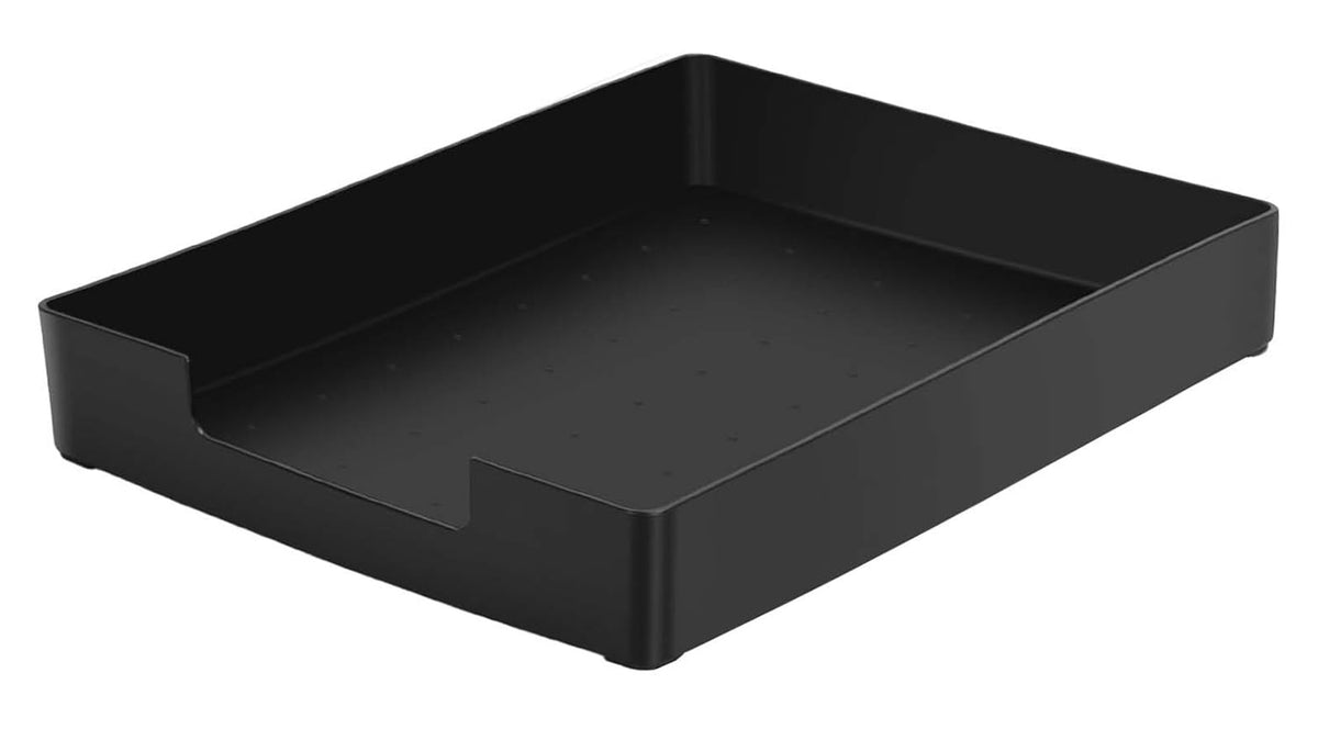 Letter-Size Tray, Desk Drawer Organizer for A4 Paper, Black