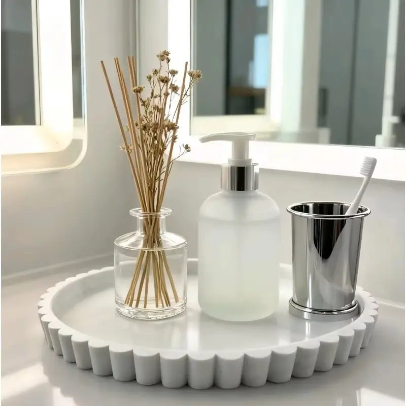 Silicone Bathroom Tray, Jewelry Tray, Kitchen Tray, Toiletries Tray, Vanity Tray, Storage Tray, 1 Piece, Durable & Versatile Design
