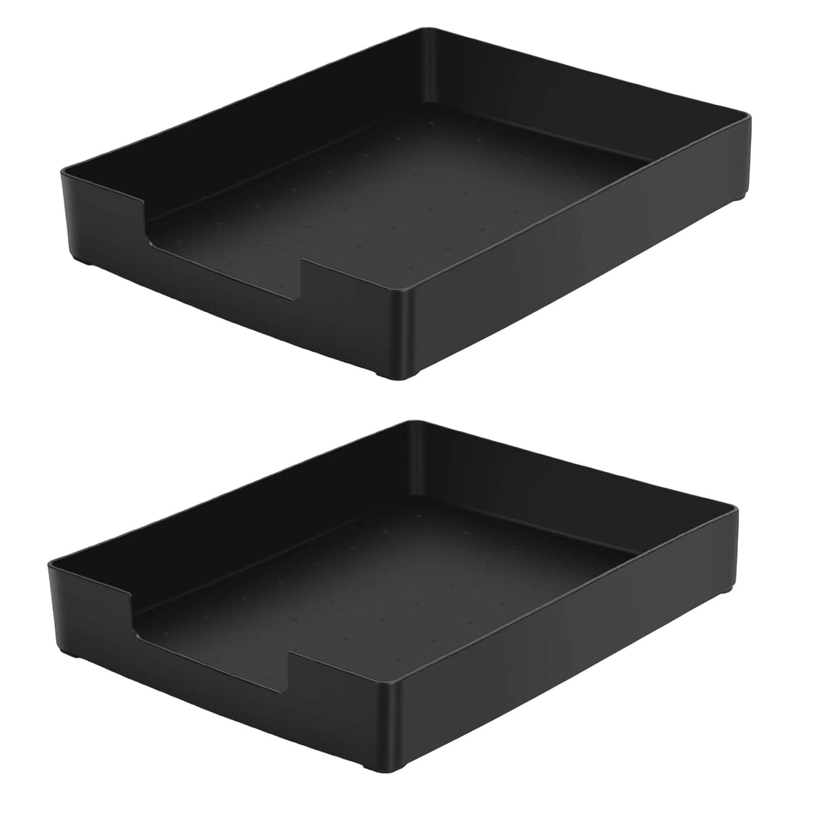 Letter-Size Tray, Desk Drawer Organizer for A4 Paper, Black