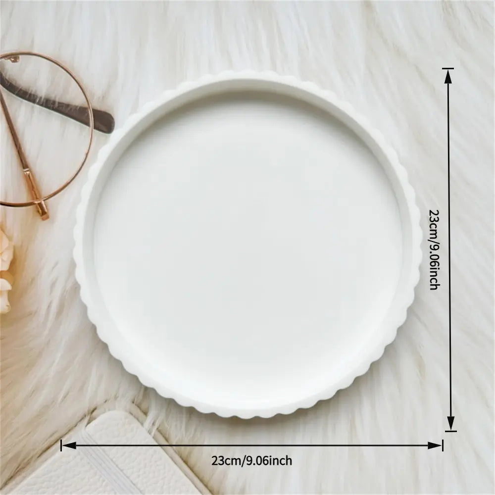 Silicone Bathroom Tray, Jewelry Tray, Kitchen Tray, Toiletries Tray, Vanity Tray, Storage Tray, 1 Piece, Durable & Versatile Design