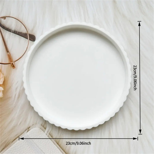 Silicone Bathroom Tray, Jewelry Tray, Kitchen Tray, Toiletries Tray, Vanity Tray, Storage Tray, 1 Piece, Durable & Versatile Design