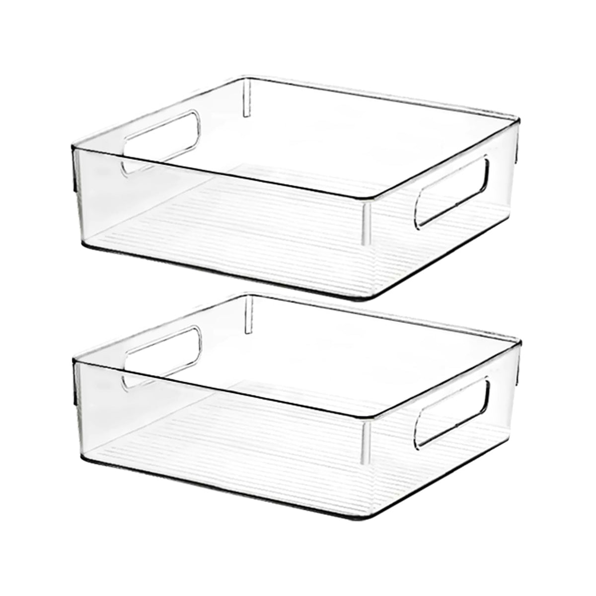 Clear Plastic Storage Bins, Pantry Organizers and Storage, Kitchen Organization and Storage Containers Bins for Organizing, Fridge, Freezer, Bathroom, Pantries, Medicine Cabinet Organizer Bin