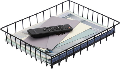 BTSKY Multipurpose A4 File Tray Wire Desk Tray Organizer, Black