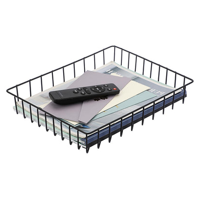 BTSKY Multipurpose A4 File Tray Wire Desk Tray Organizer, Black