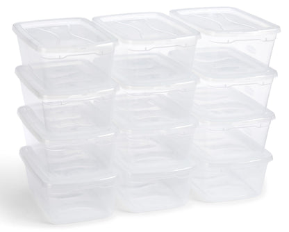 Rubbermaid Cleverstore 17 Quart Clear Latching Waterproof Stackable Airtight Storage Containers with Durable Latching Lids (6 Pack)