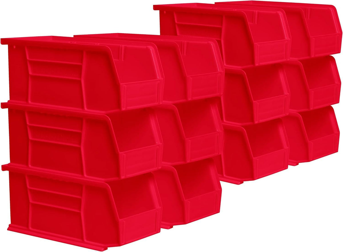 Akro-Mils 30230 AkroBins Plastic Storage Bins, 11"x5"x5", Blue, 12-Pack