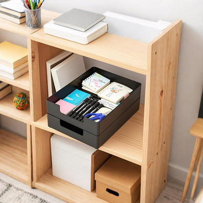 Letter-Size Tray, Desk Drawer Organizer for A4 Paper, Black