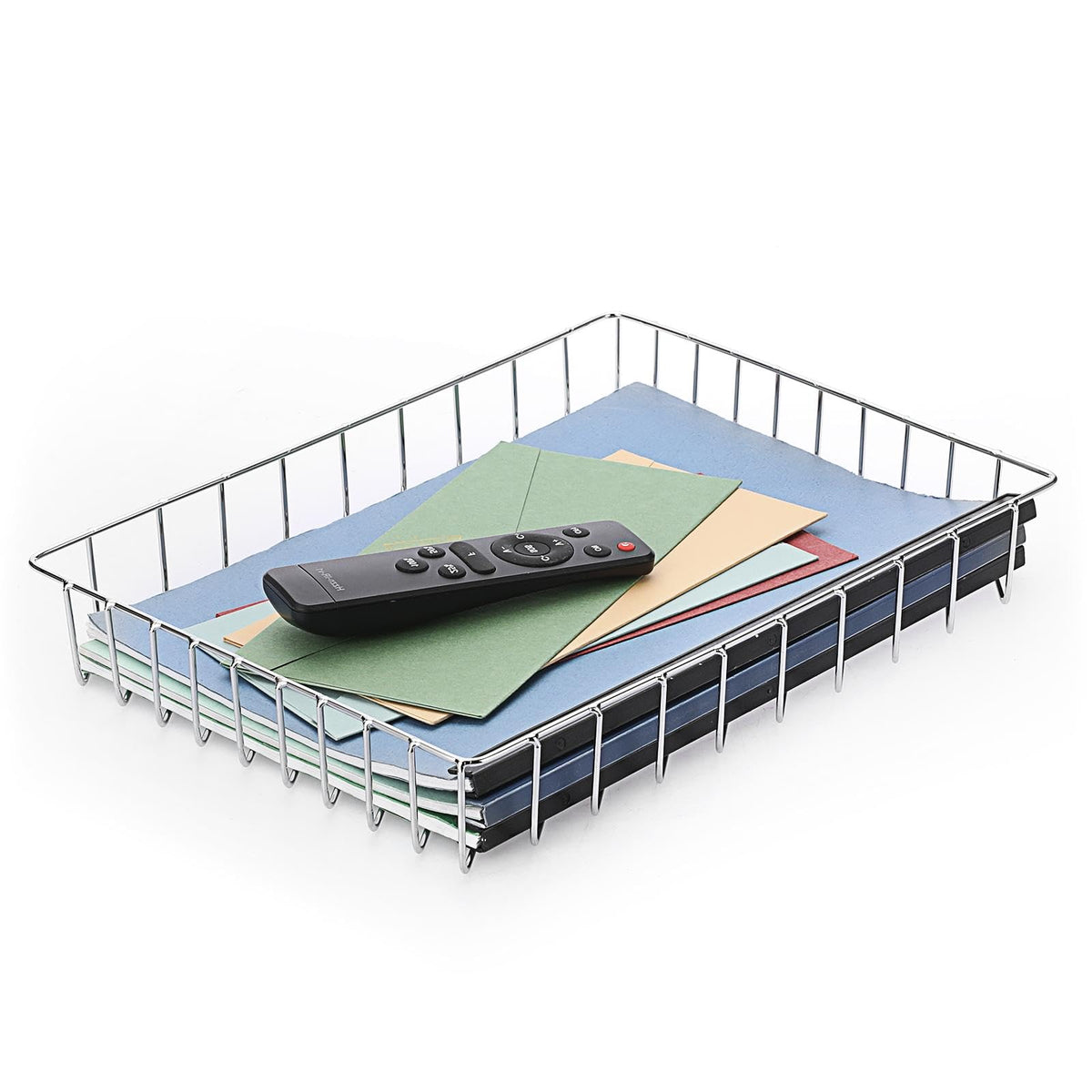 BTSKY Multipurpose A4 File Tray Wire Desk Tray Organizer, Black