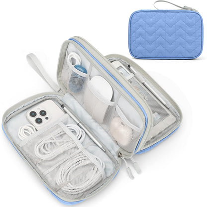 FYY Electronic Organizer, Travel Tech Pouch Bag, Medium, Black