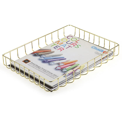 BTSKY Multipurpose A4 File Tray Wire Desk Tray Organizer, Black