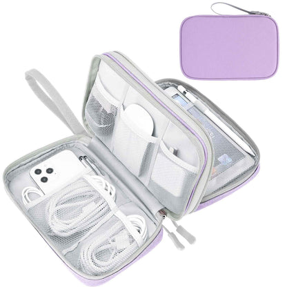 FYY Electronic Organizer, Travel Tech Pouch Bag, Cable Organizer Black