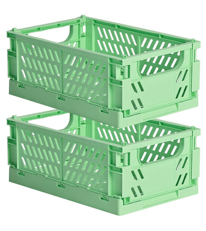 HUUSMOT 6-Pack Collapsible Small Plastic Storage Baskets, 5.9"x3.8"x2.2"