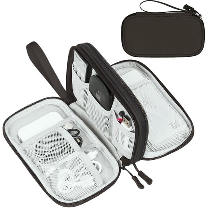 FYY Electronic Organizer, Travel Tech Pouch Bag, Medium, Black