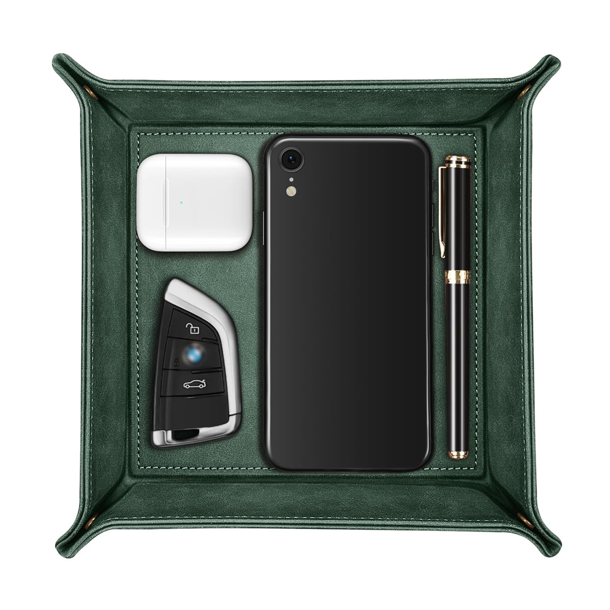 SITHON Valet Tray Desktop Storage Organizer Nightstand Caddy Holder