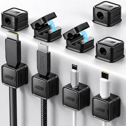 9 Pack Cord Organizer Magnetic Cable Clips Adhesive Wire Management 1s Lock