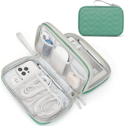 FYY Electronic Organizer, Travel Tech Pouch Bag, Cable Organizer Black