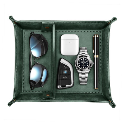 SITHON Valet Tray Desktop Storage Organizer with 2 Compartments