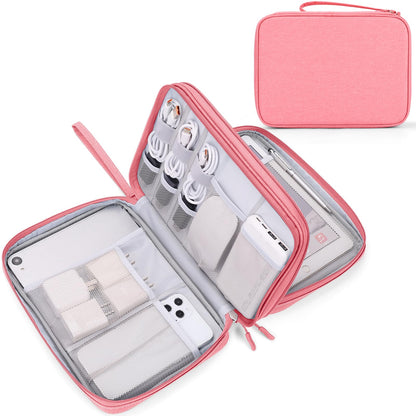 FYY Electronic Organizer, Travel Tech Pouch Bag, Cable Organizer Black