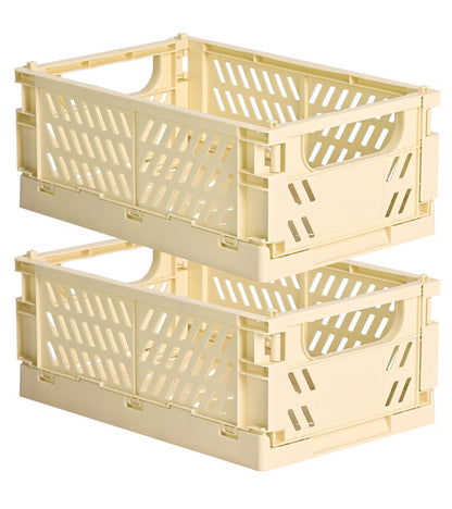 HUUSMOT 6-Pack Collapsible Small Plastic Storage Baskets, 5.9"x3.8"x2.2"