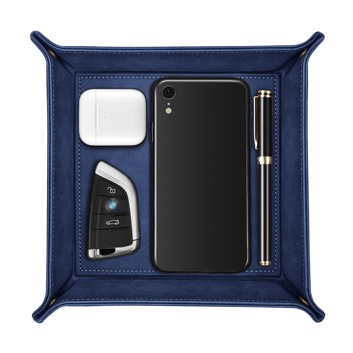 SITHON Valet Tray Desktop Storage Organizer Nightstand Caddy Holder