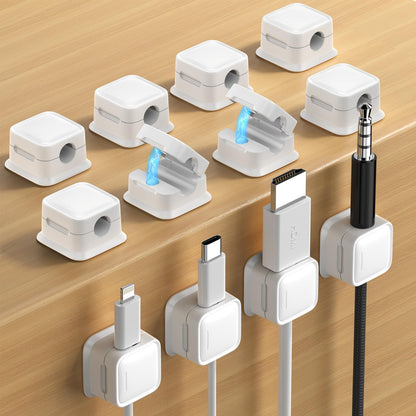 9 Pack Cord Organizer Magnetic Cable Clips Adhesive Wire Management 1s Lock