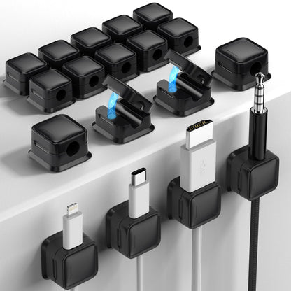 9 Pack Cord Organizer Magnetic Cable Clips Adhesive Wire Management 1s Lock