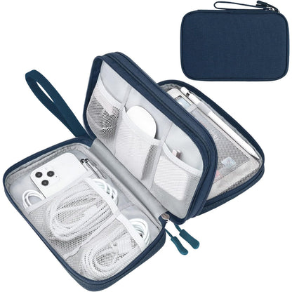 FYY Electronic Organizer, Travel Tech Pouch Bag, Cable Organizer Black