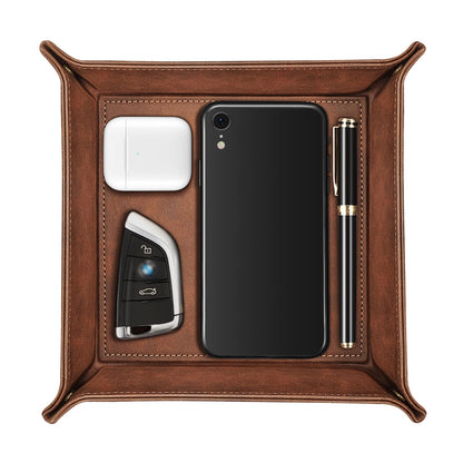 SITHON Valet Tray Desktop Storage Organizer Nightstand Caddy Holder