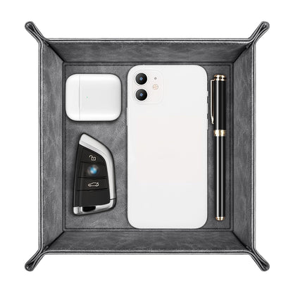 SITHON Valet Tray Desktop Storage Organizer Nightstand Caddy Holder
