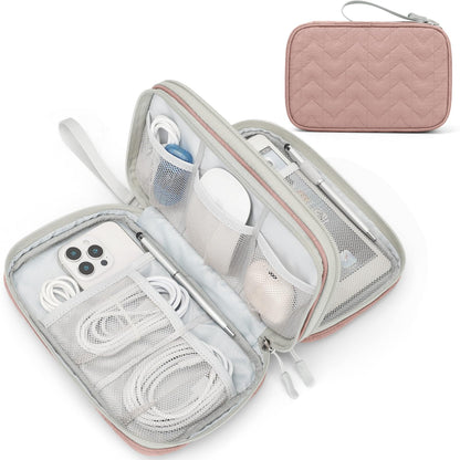 FYY Electronic Organizer, Travel Tech Pouch Bag, Cable Organizer Black