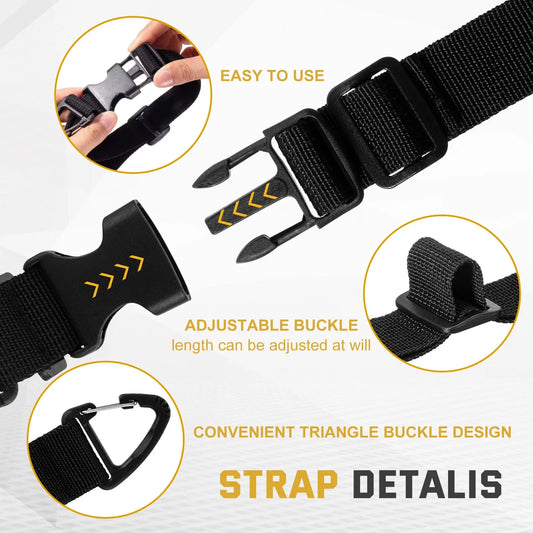 12Pcs/Set 17 Inch Adjustable Extension Cord Holder Organizer with Triangle Clips for Garage Organization and Storage Heavy Duty Extension Cord Hanger for Men Workshop,Christmas Party Gifts,Hand Tools Kits