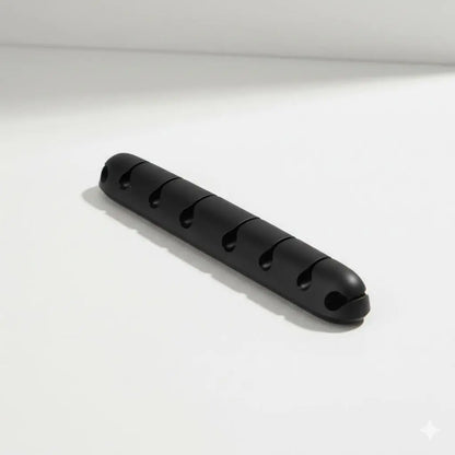 Reusable Silicone Cable Holder, Anti-Slip Detachable Cord Organizer for Desk, Charger Wrap, Office Home Tangle-Free Storage Solution, Dorm Car Multi-Scenario Use.