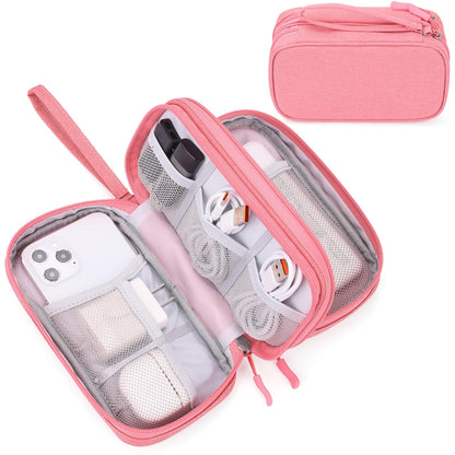 FYY Electronic Organizer, Travel Tech Pouch Bag, Cable Organizer Black