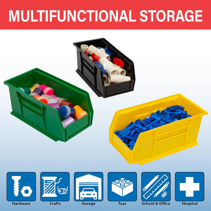 Akro-Mils 30230 AkroBins Plastic Storage Bins, 11"x5"x5", Blue, 12-Pack