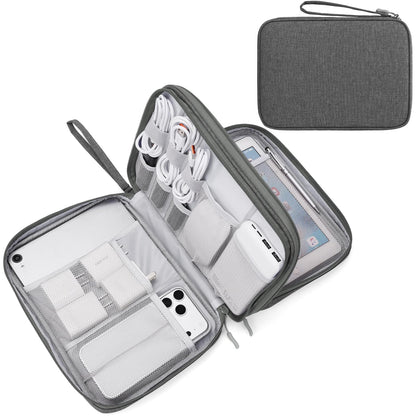 FYY Electronic Organizer, Travel Tech Pouch Bag, Cable Organizer Black