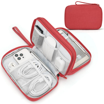 FYY Electronic Organizer, Travel Tech Pouch Bag, Cable Organizer Black