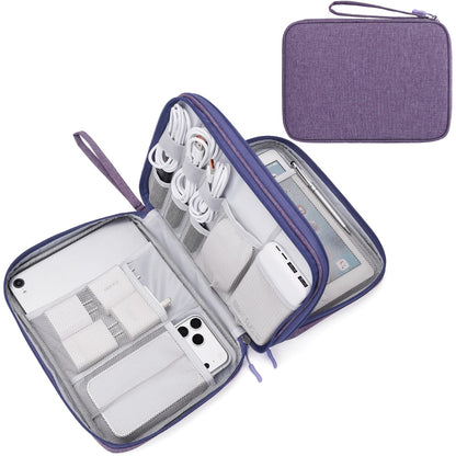 FYY Electronic Organizer, Travel Tech Pouch Bag, Medium, Black