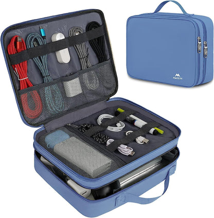 MATEIN Electronics Organizer Travel Case, Cable Organizer Bag, Black