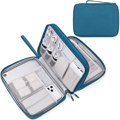 FYY Electronic Organizer, Travel Tech Pouch Bag, Medium, Black