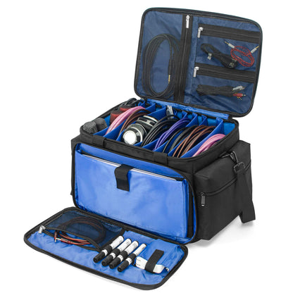 AKOZLIN Cable File Bag with Dividers for Sound Instrument Accessories