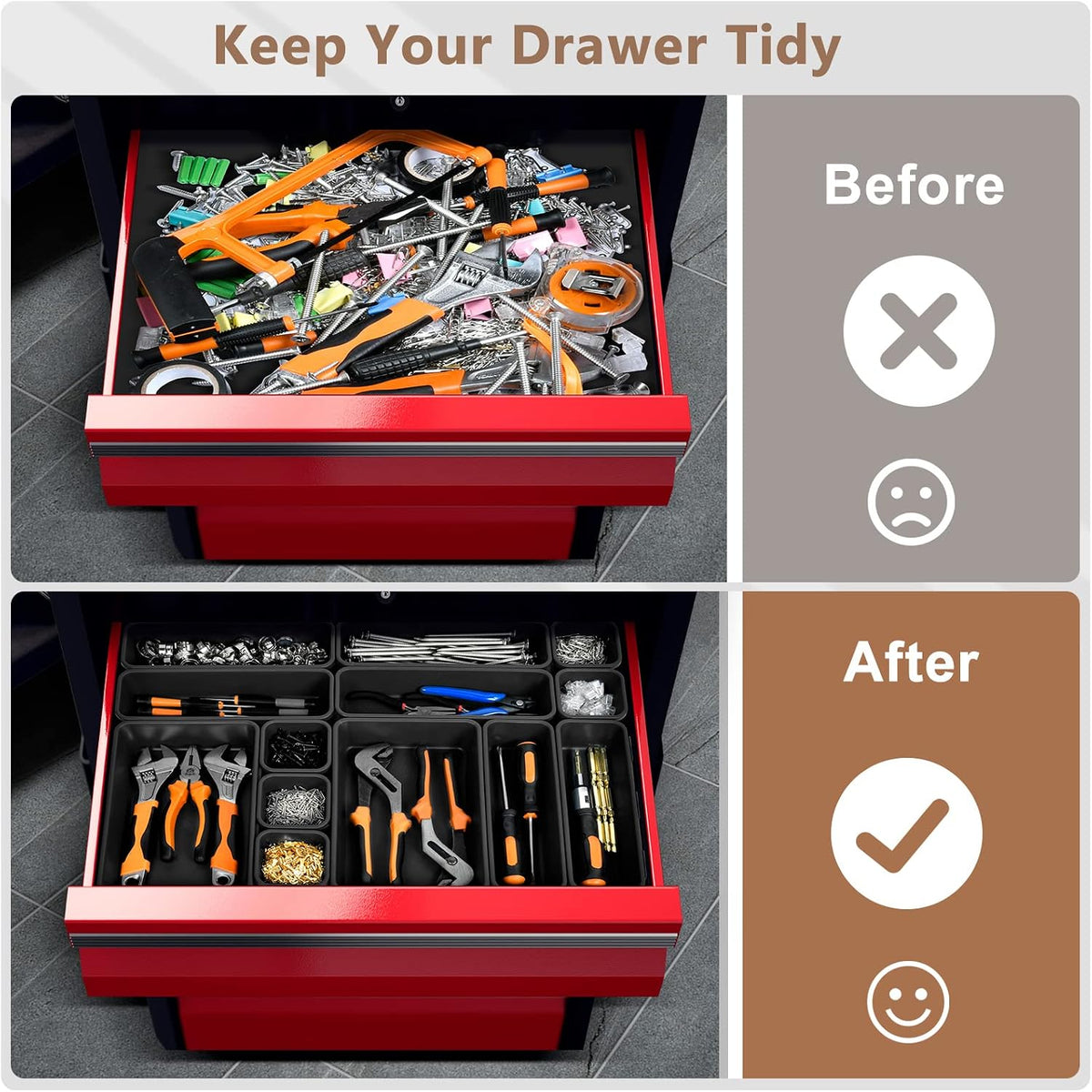 A-LuGei 【 Grade】 Tool Box Organizer Garage Organization
