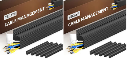 YECAYE Cable Management, 6 Pack, Black