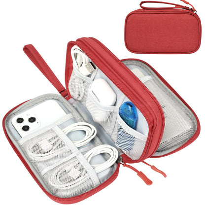 FYY Electronic Organizer, Travel Tech Pouch Bag, Cable Organizer Black